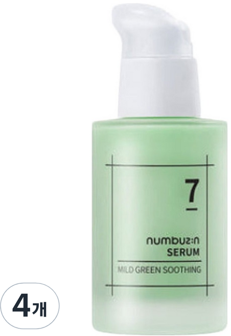 넘버즈인 7번 쏙보습 그린 진정 세럼, 50ml, 4개