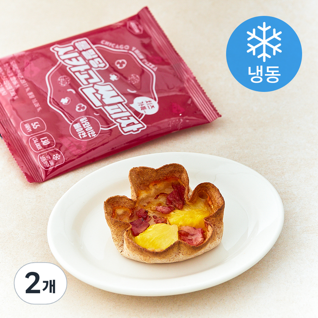 다신 통밀당 시카고씬피자 하와이안베이컨 (냉동), 55g, 2개, 1개입