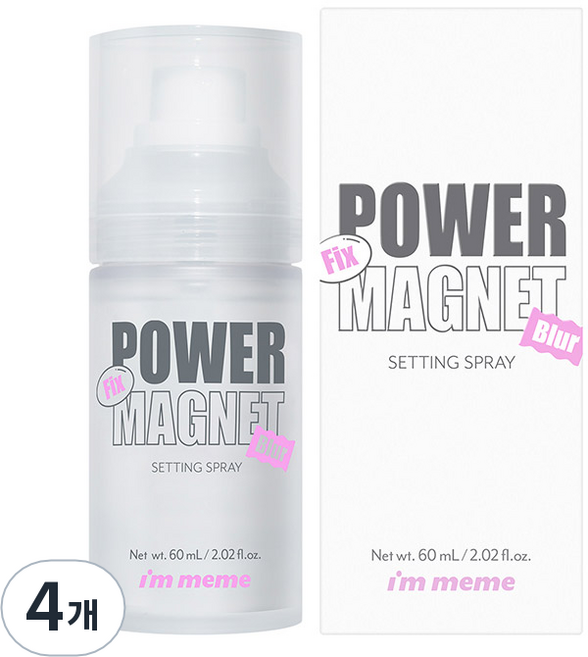 아임미미 파워 마그넷 세팅 스프레이, 60ml, 4개