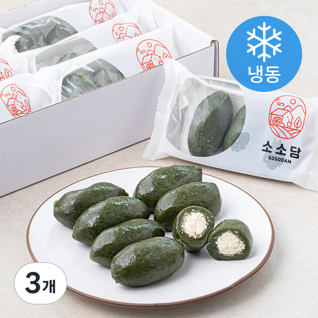 소소담 동부 모싯떡 (냉동), 700g, 1개입, 3개