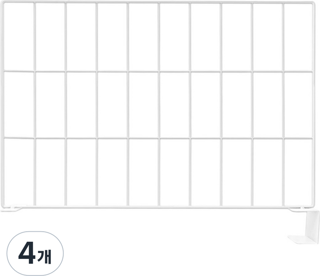 월드크린 창고 선반 칸막이 네트망 일체형 60 x 40 cm, 4개