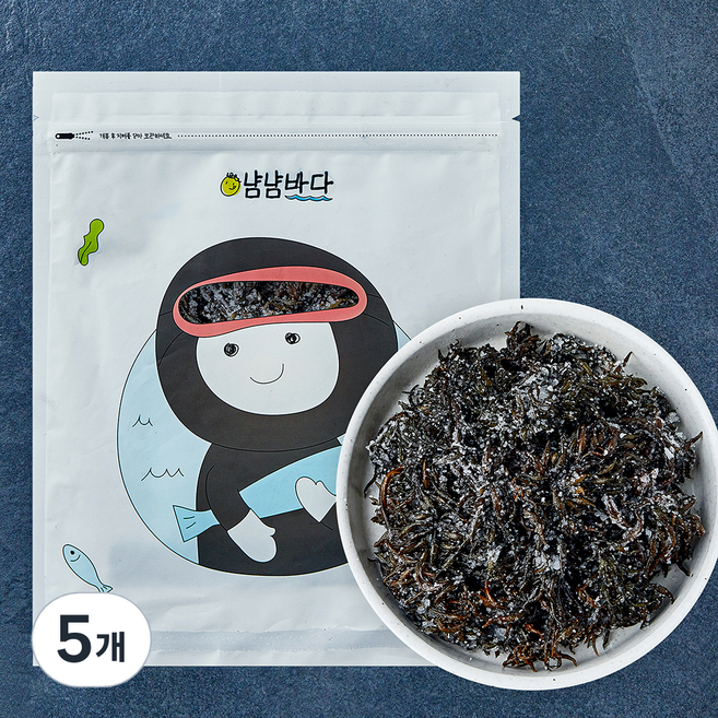 냠냠바다 삶은 염장톳, 5개, 400g