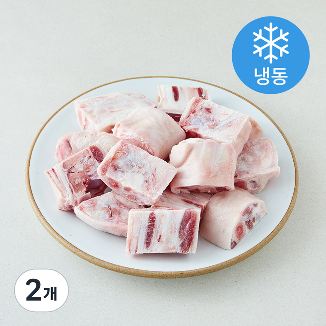 도뜰 한돈 미니족 찜용 (냉동), 2개, 1kg