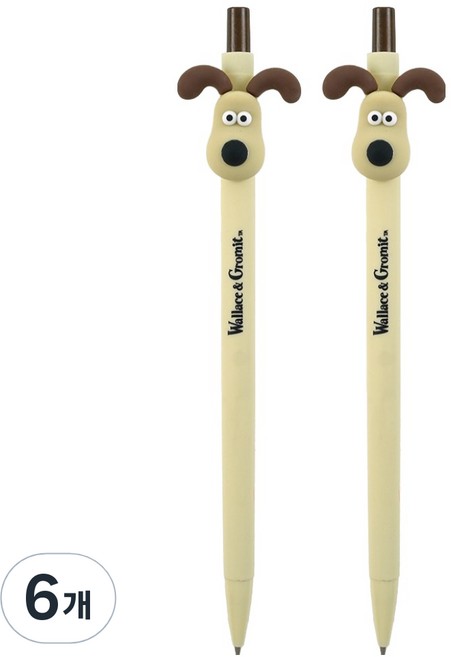 핑크풋 월레스와 그로밋 슬림샤프 그로밋 베이지, 6개, 0.5mm