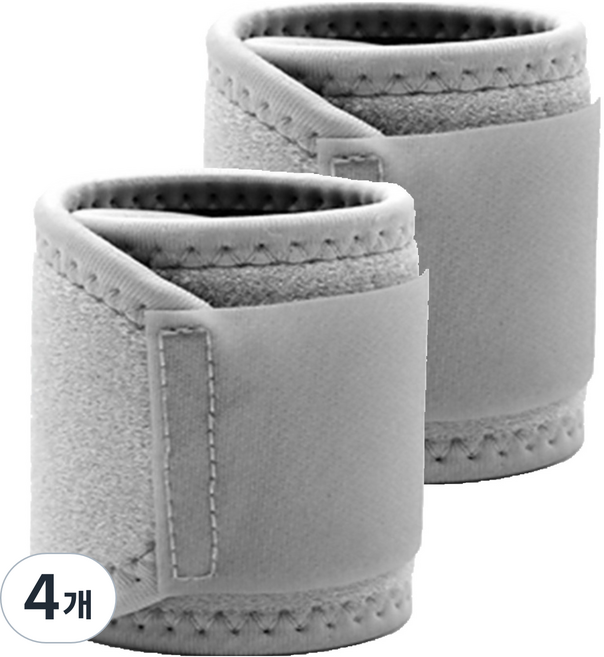 아더위크 테니스 배드민턴 손목 보호대, 그레이, 4개