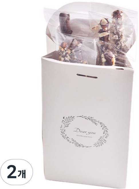 디유 미니 와인백 초콜릿 막대과자 만들기, 2개