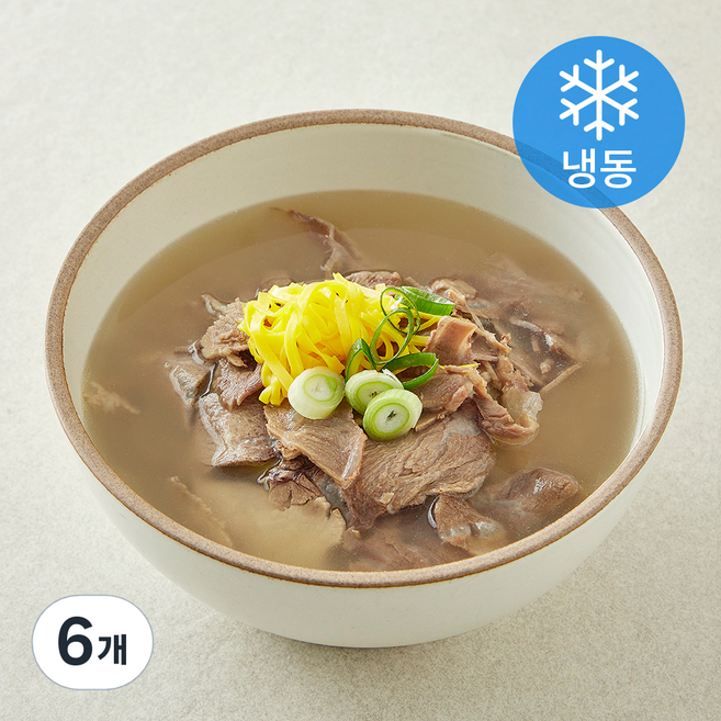 백제원 진한 전통 맑은곰탕 (냉동), 6개, 600g