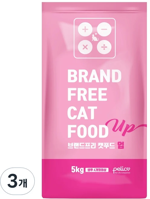펠리코 전연령 고양이 브프캣업 건식사료, 닭, 5kg, 3개 - 쿠팡