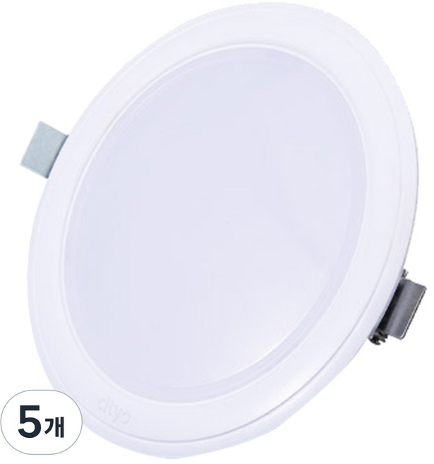 cityo LED崁燈 15.2cm 15W, 晝光色, 5個