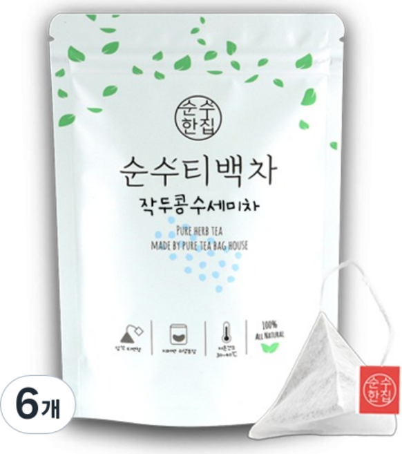 순수한집 작두콩수세미차 티백, 1g, 10개입, 6개