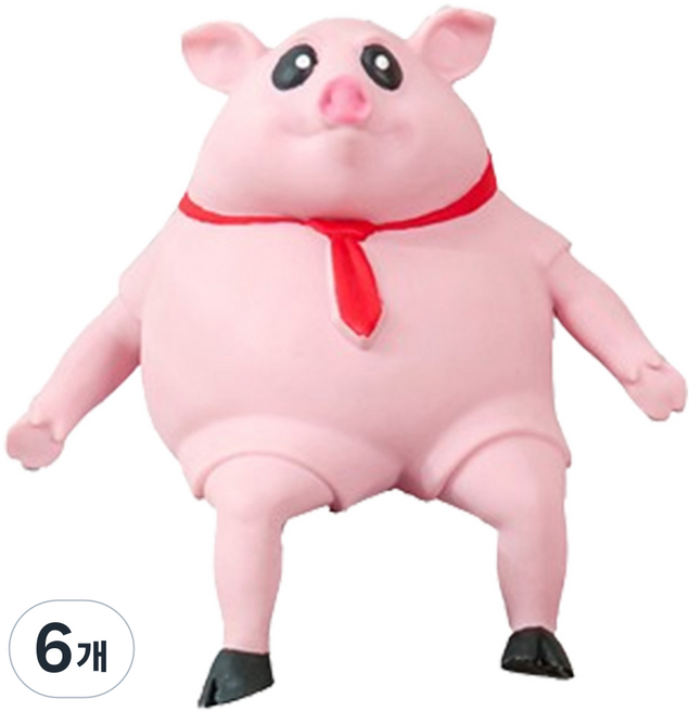 DADALAND Jjopa 舒壓玩具, 豬, 6個