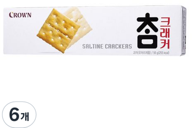 크라운 참크래커, 56g, 6개