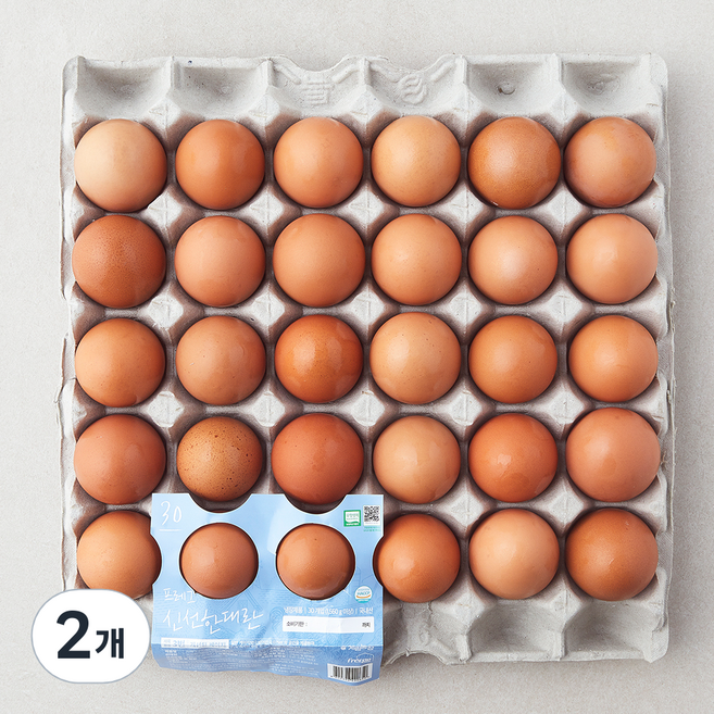 프레그 무항생제 인증 계림농장 신선한 대란 1560g, 30구, 2개