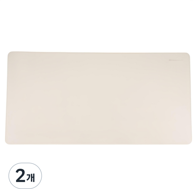 구스페리 가죽 키보드 마우스 장패드, 아이보리, 2개