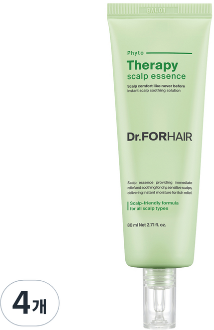 Dr.FORHAIR Phytotherapy 頭皮精華, 80ml, 4個