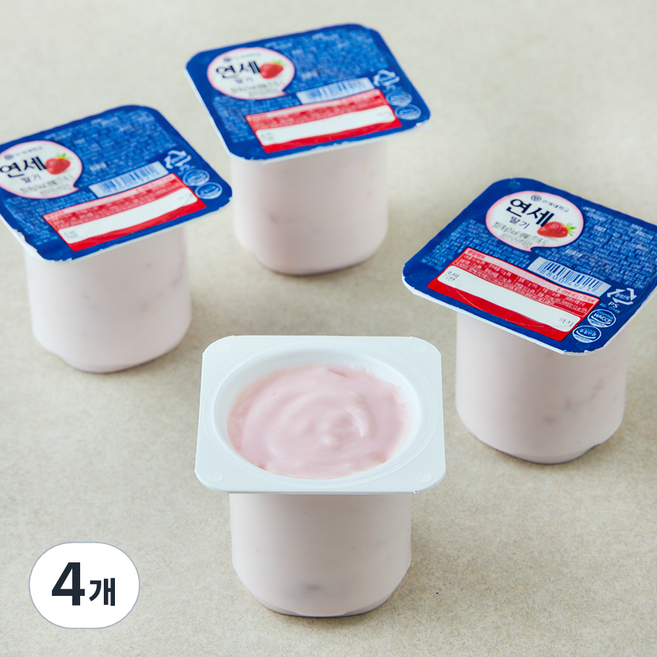 연세유업 연세 요거트 딸기, 320g, 4개