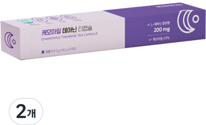 메디프레소 캐모마일 테아닌 티캡슐, 10개입, 2개, 1.85g