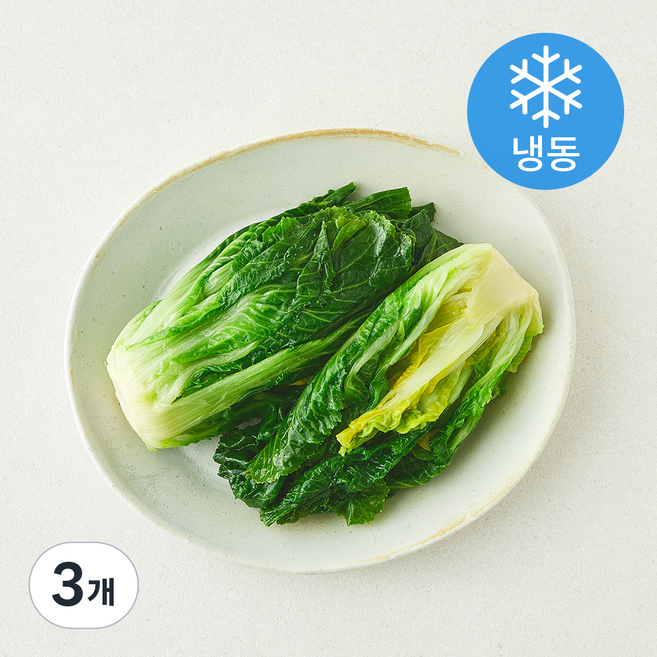 나물투데이 국내산 데친 봄동 (냉동), 3개, 400g