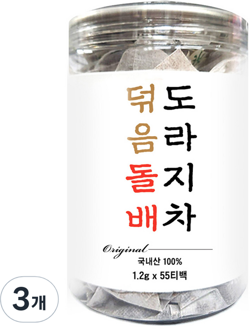 산해랑 덖음 돌배 도라지차, 3개, 55개입, 1.2g