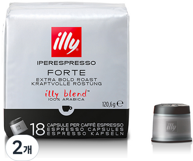 일리 포르테 캡슐커피, 18개입, 2개, 6.7g