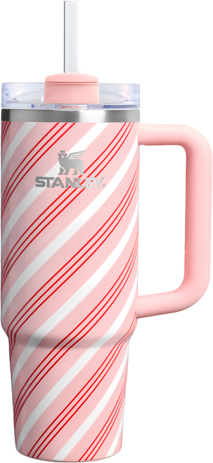 STANLEY 台灣公司貨 冒險系列 吸管隨手杯2.0, 草莓拐杖糖, 880ml, 1個