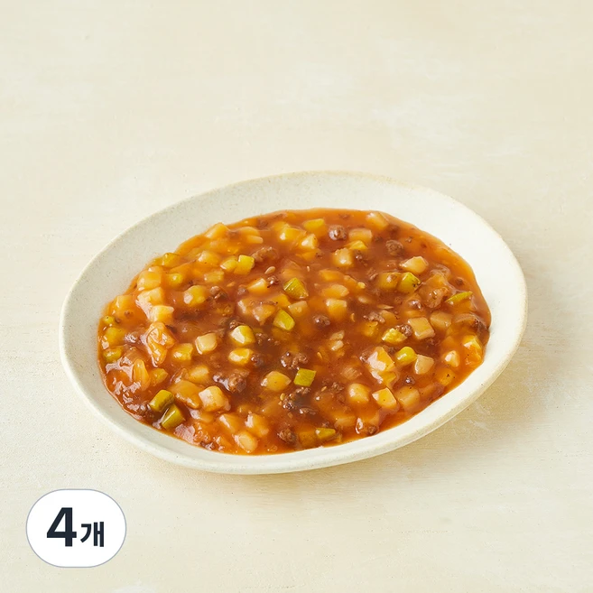 원더스푼 아이들 한우스테이크소스덮밥, 130g, 4개 - 쿠팡