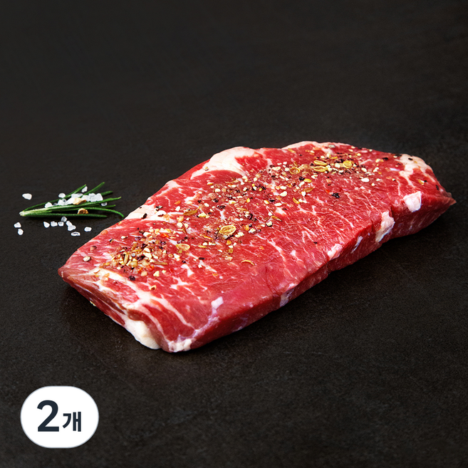 푸드랩플러스 살치살 시즈닝 스테이크 (냉장), 2개, 200g