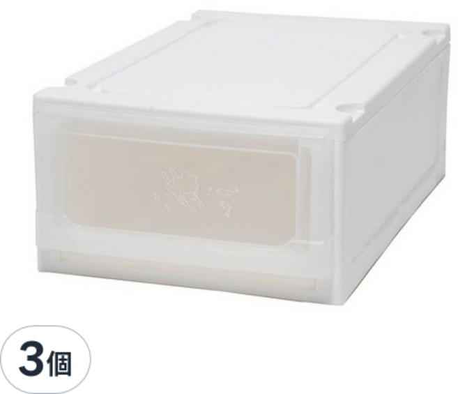 SHUTER 樹德 系統收納櫃 350 x 550 x 200mm MB-3501, 白色, 3個