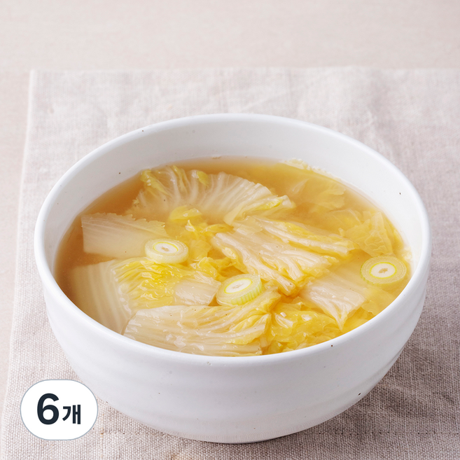 바다원 초이스쿡 배추된장국, 600g, 6개