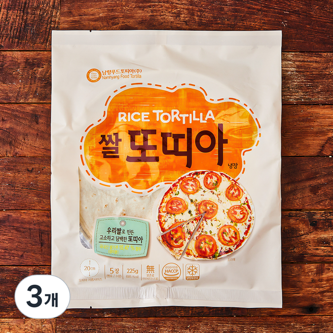 남향푸드또띠아 쌀또띠아 지름 20cm, 45g, 5개입, 3개