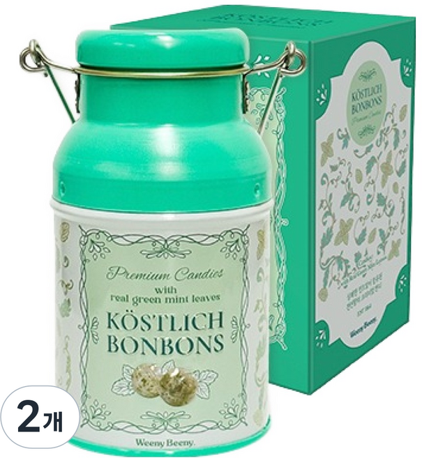 Weeny Beeny Questli Hbonbon 綠薄荷糖果, 95g, 2個
