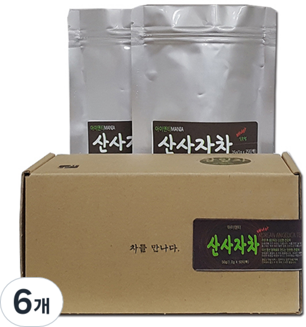 아이앤티 산사자차, 1.2g, 25개입, 6개