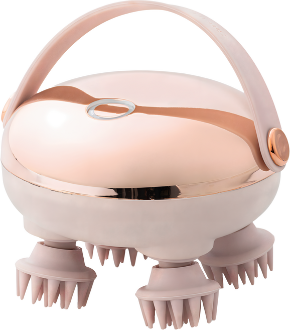 YUNMI 無線防水乾濕兩用頭部電動按摩器, 金色, GX-610