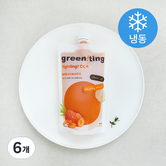 그리니팅 파이토 CCA 스무디 (냉동), 6개, 195ml