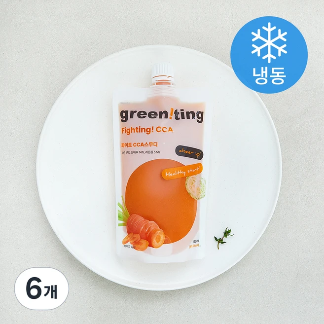 그리니팅 파이토 CCA 스무디 (냉동), 6개, 195ml - 쿠팡