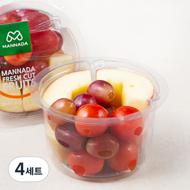 만나다 사과포도방울 세트, 250g, 1개입, 4세트
