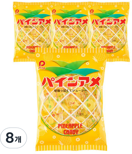 Pine Pineame 鳳梨味糖果, 110g, 8個