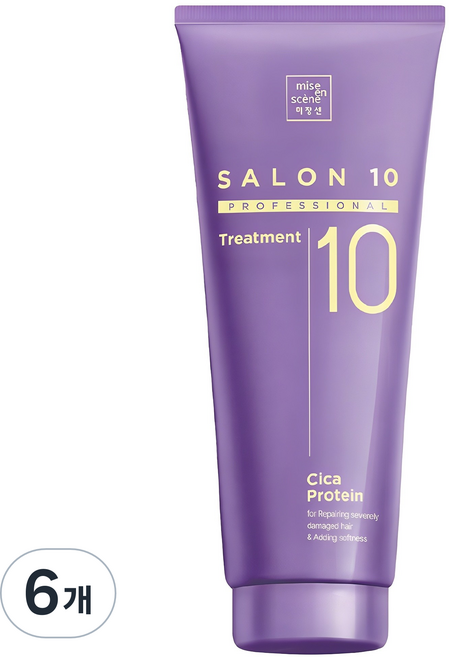 mise en scene 魅尚萱 Salon 10 專業積雪草蛋白護髮素, 215ml, 6個