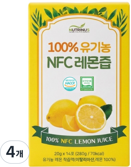 Nutrinus NFC 檸檬汁 14入