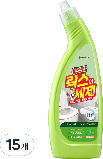 홈스타 락스와 세제 허벌시트러스, 750ml, 15개