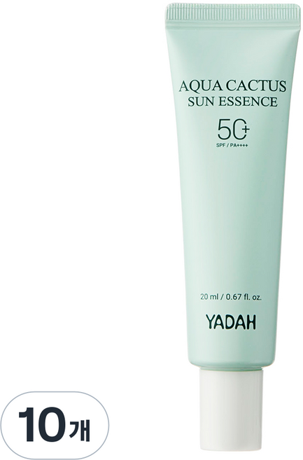 YADAH 水潤仙人掌防曬精華, 20ml, 10個