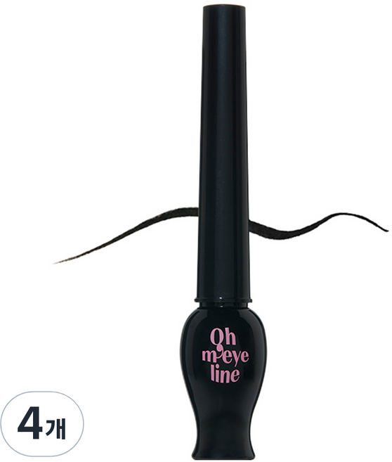 에뛰드 오 마이 라인 아이라이너 5g, 01 블랙, 4개