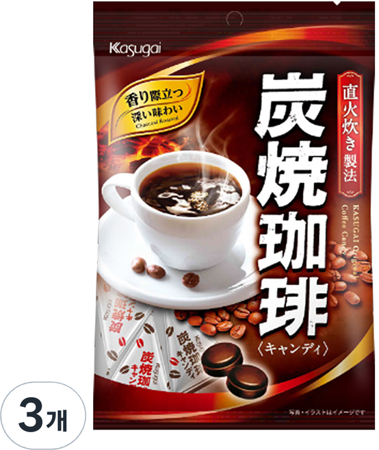 카수가이 스미야끼 커피캔디, 95g, 3개