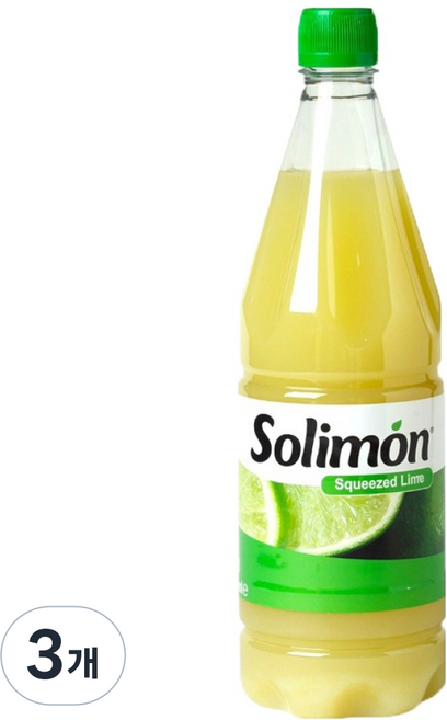 솔리몬 스퀴즈드 라임즙, 1L, 3개