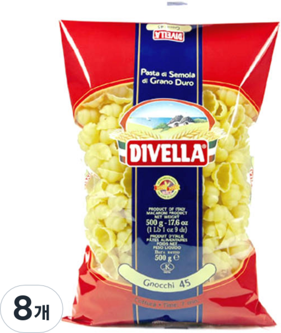 DIVELLA 德威樂 義大利麵疙瘩, 500g, 8包