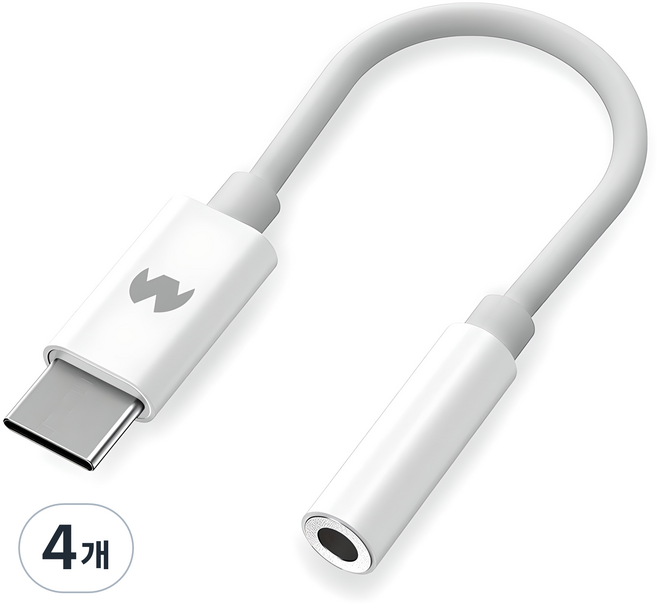 구스페리 C타입 이어폰 변환젠더 3.5mm, 4개