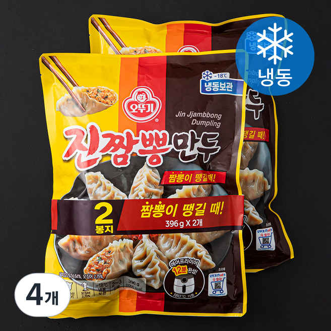 오뚜기 진짬뽕만두 (냉동), 396g, 4개