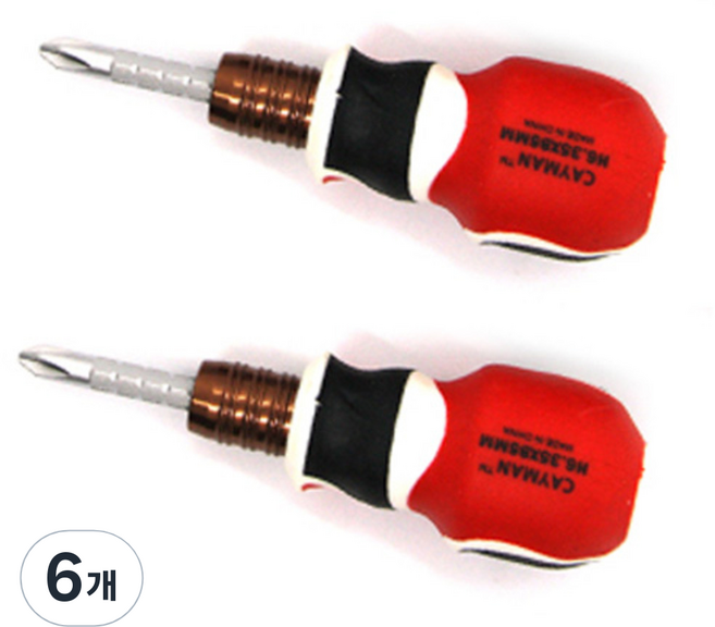 카이만 길이 조절 드라이버 6 x 85 mm, 6개