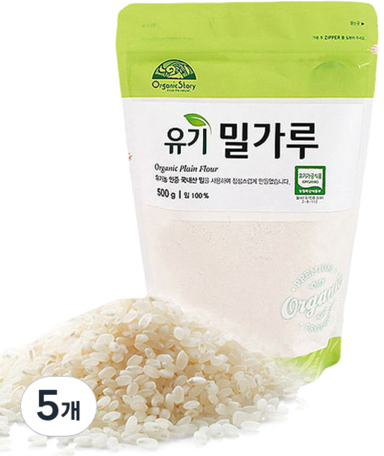 Organic Story herb 麵粉, 500g, 5個