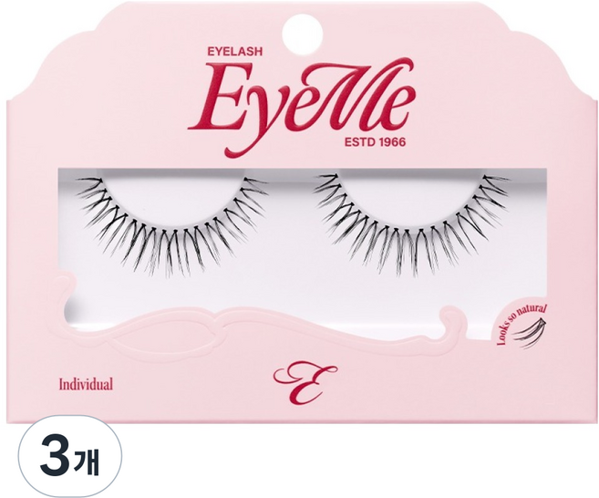 PICCASSO 畢卡索 Eyeme V型分段式假睫毛 V型 V33, 單一顏色, 3個